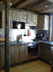 Kitchen in old wood