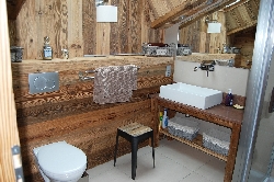 salle de bain chalet bois